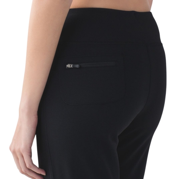 Lululemon Relaxed Fit Pant Women's 10 Black Athleisure High/Low Rise Rel: 12/15 - Picture 5 of 15